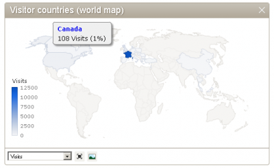 Piwik world map widget