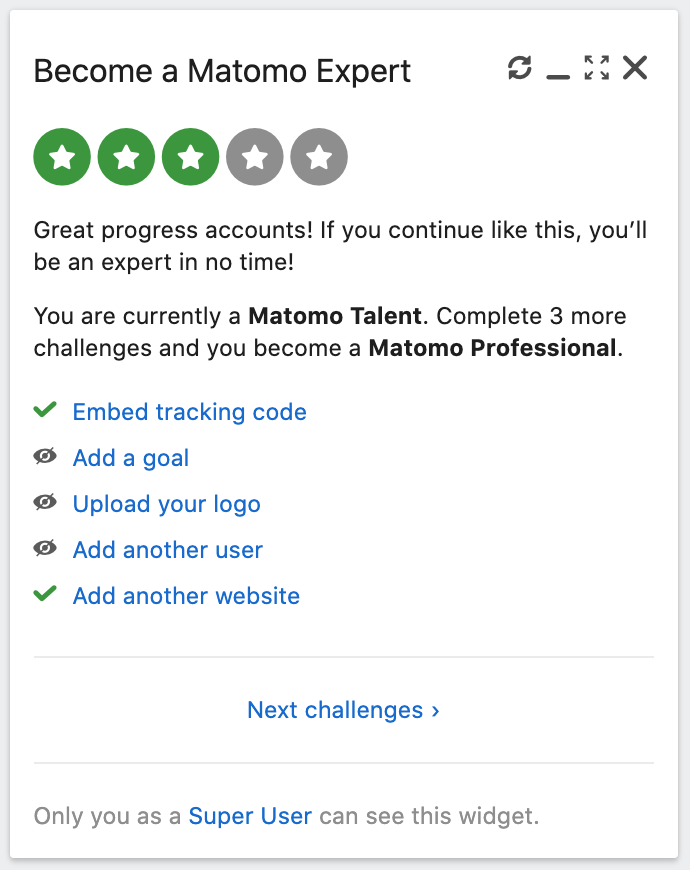 Matomo Expert Widget Matomo Expert Widget
