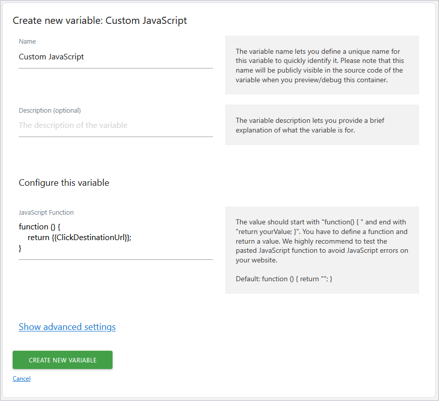 How do I modify or transform a pre-configured variable? FAQ - Analytics ...