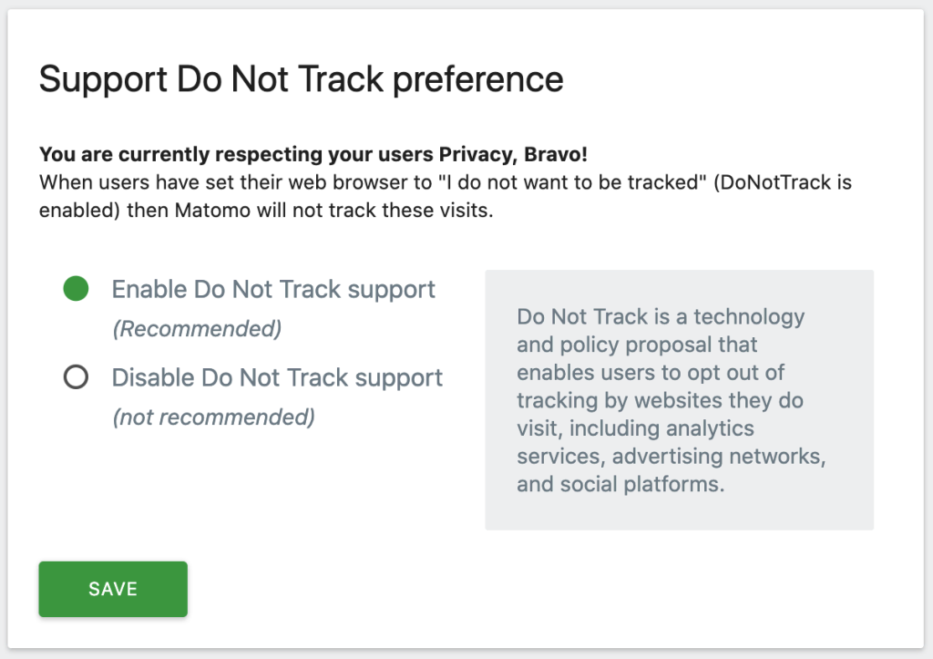 clear data policies provide opt-out options