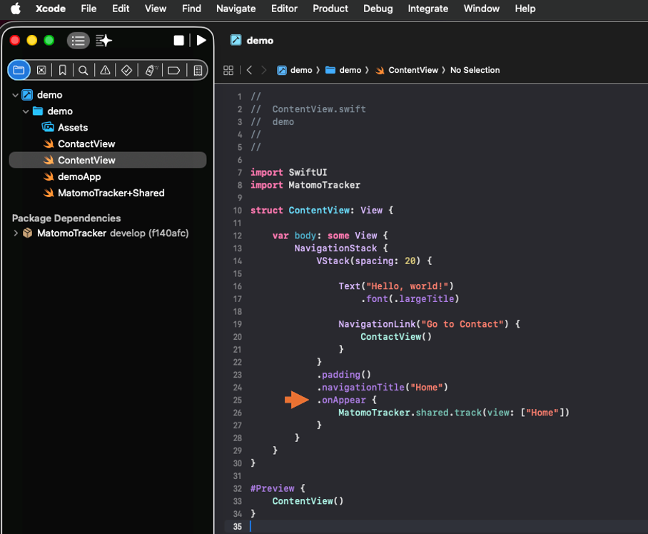 Project Doctrack For Ios Track screen views with the Matomo SDK for iOS FAQ - Analytics Platform ...